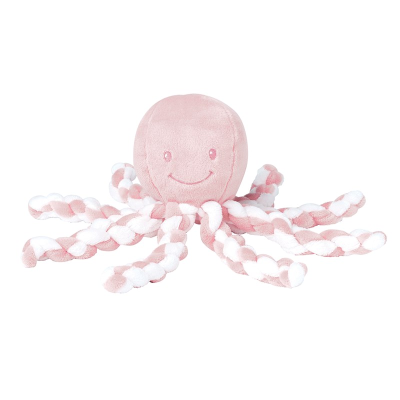 Octopus poulpe rose clair-blanc