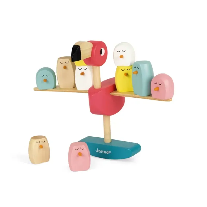 Jeu d'équilibre flamant rose (Janod) - Image 1
