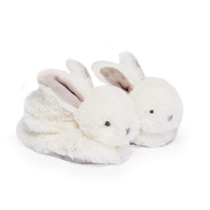 Chaussons lapin bonbon taupe 0-6 mois