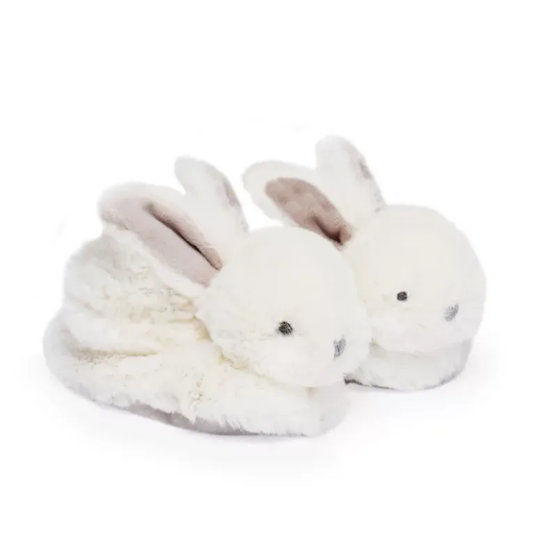 Chaussons lapin bonbon taupe 0-6 mois (Mù) - Image 2