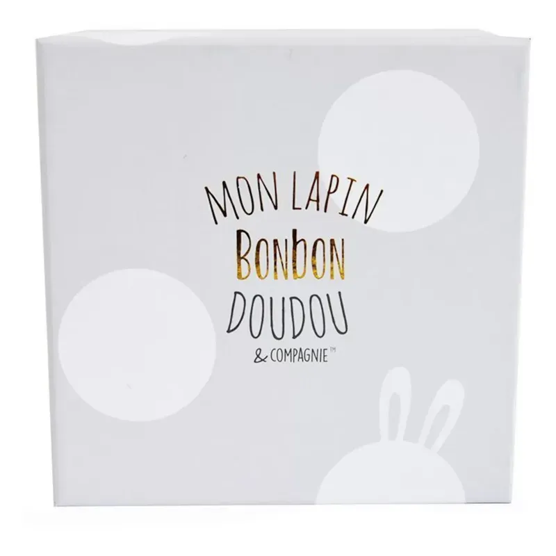 Chaussons lapin bonbon taupe 0-6 mois (Mù) - Image 3