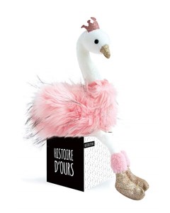 Cygne rose 45 cm