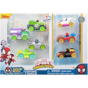 Pack de 7 figurines en métal spidey et s