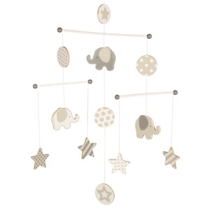 Mobile éléphants et étoiles