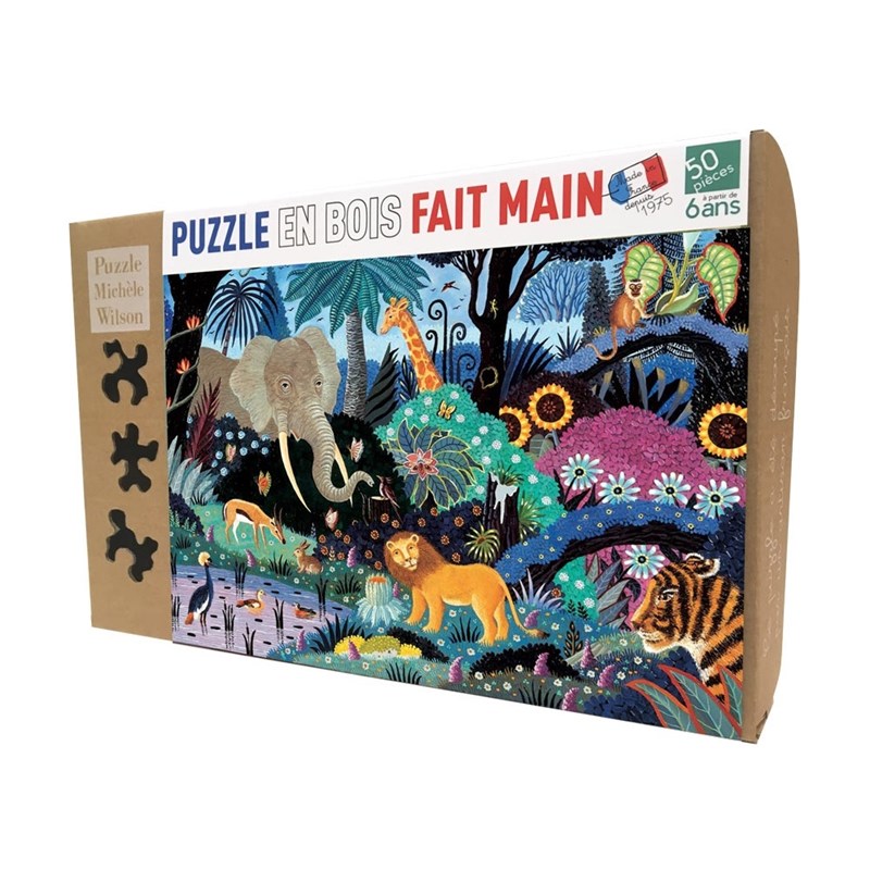 Puzzle Michèle Wilson - Puzzle - nuit dans la jungle