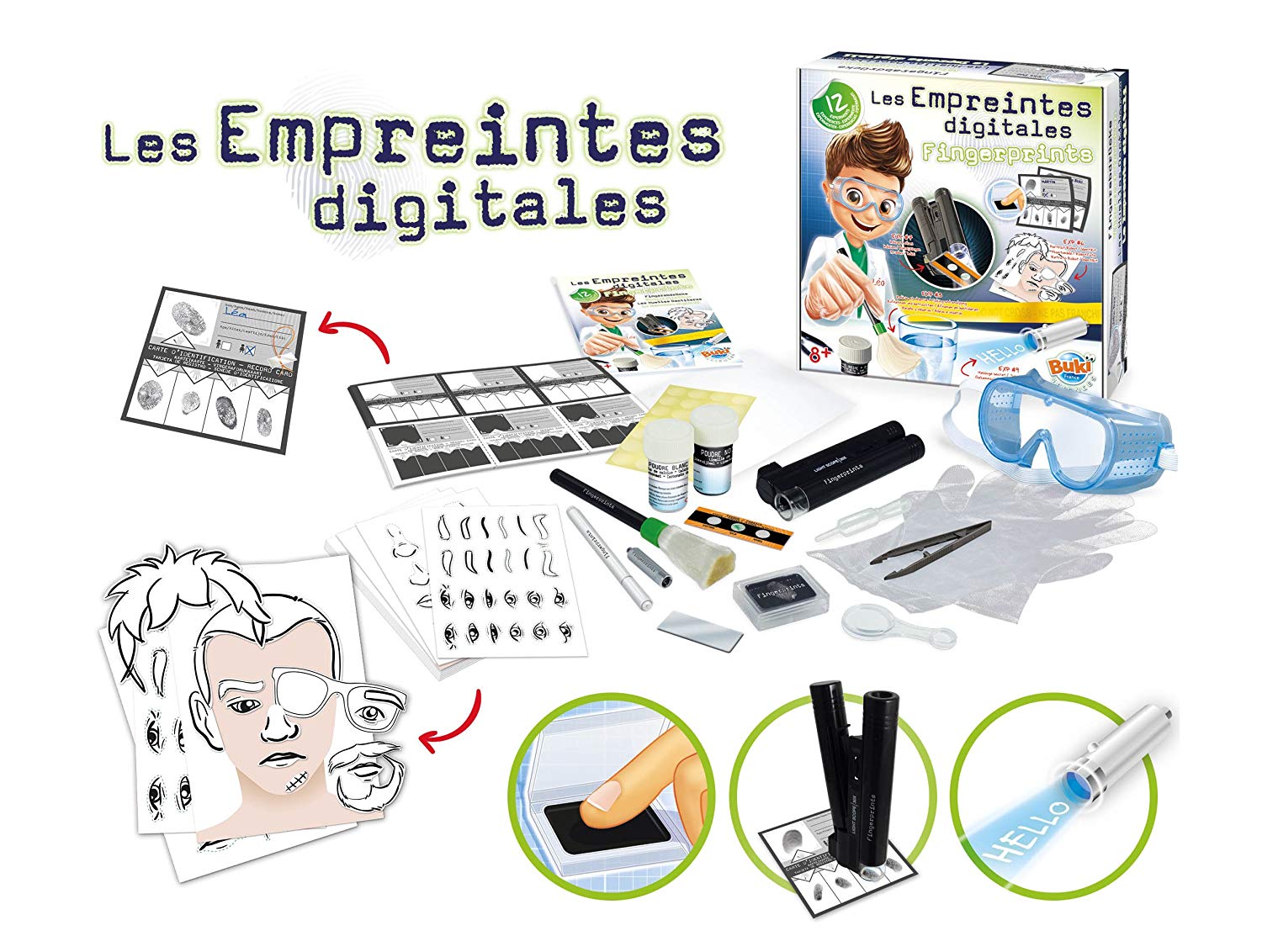 Kit Empreintes digitales - 4M KidzLabs - Jeu éducatif scientifique