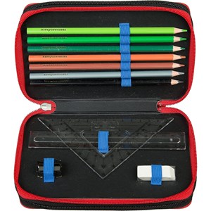 Scooli triple trousse à crayons speed ra