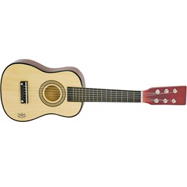 Guitare en bois naturel