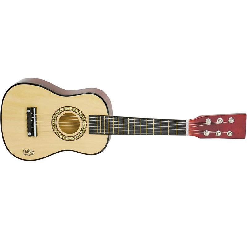 Guitare en bois naturel