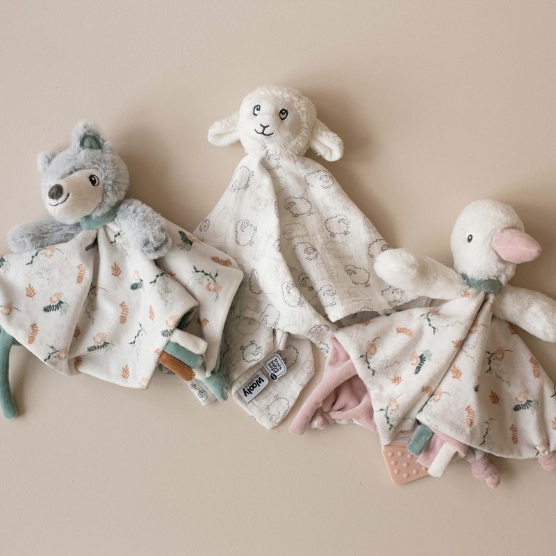 Doudou mouchoir bébé blanc 34x34 cm