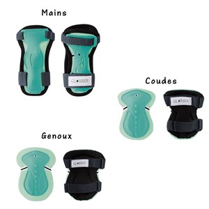 Set 3 protections enfant xs (coudes, gen