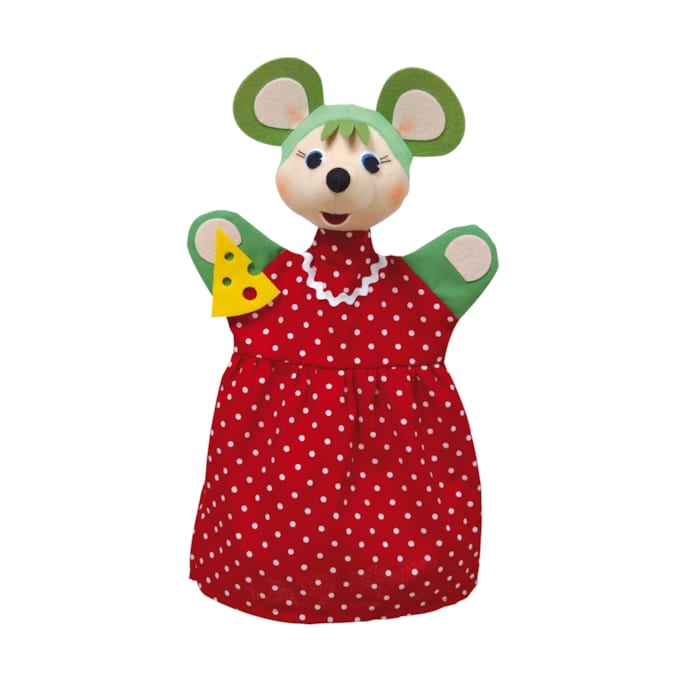 Marionnette Souris Verte Douce - Pour Enfants Dès La Naissance, Lavable Machine, Développement De L'imagination - 2