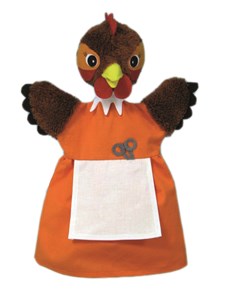 Marionnette poule rousse