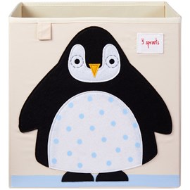 Cube de rangement pingouin