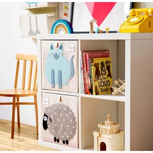 Cube de rangement chat