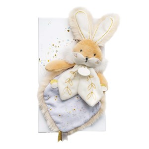 Doudou lapin de sucre blanc