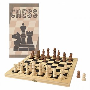 Jeu d'échecs en bois
