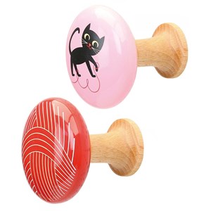 Set de 2 patères chat ingela p. Arrheni
