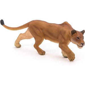Figurine lionne chassant
