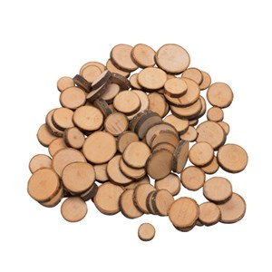 Lot de 100 rondelles en bois - goki