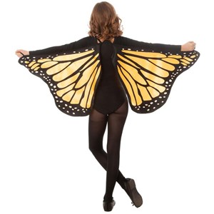 Ailes papillon orange pour enfant