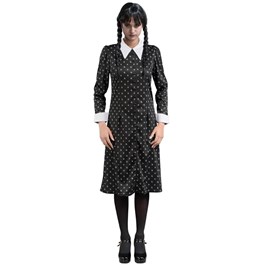 Robe noire mercredi addams 164 cm