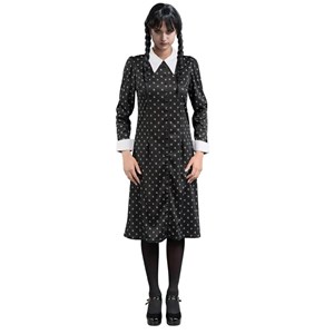 Robe noire mercredi addams 164 cm