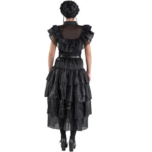 Robe de bal noire mercredi addams 164 cm