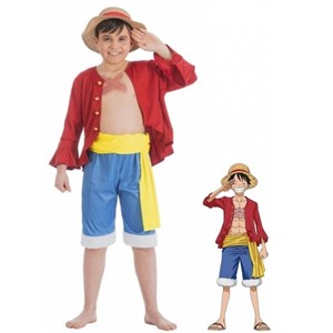 Déguisement luffy one piece 128 cm