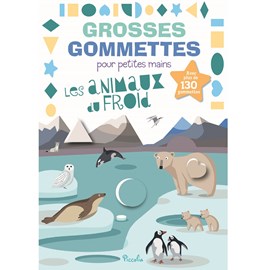 Grosses gommettes les animaux du froid