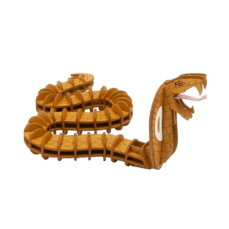 Maquette 3d en papier serpent cobra