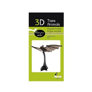 Maquette 3d en papier chauve-souris