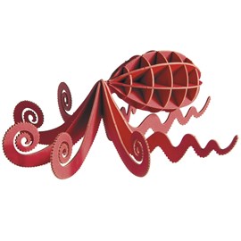 Maquette 3d en papier calamar