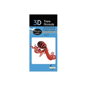 Maquette 3d en papier calamar