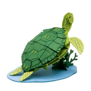 Maquette 3d en papier tortue de mer