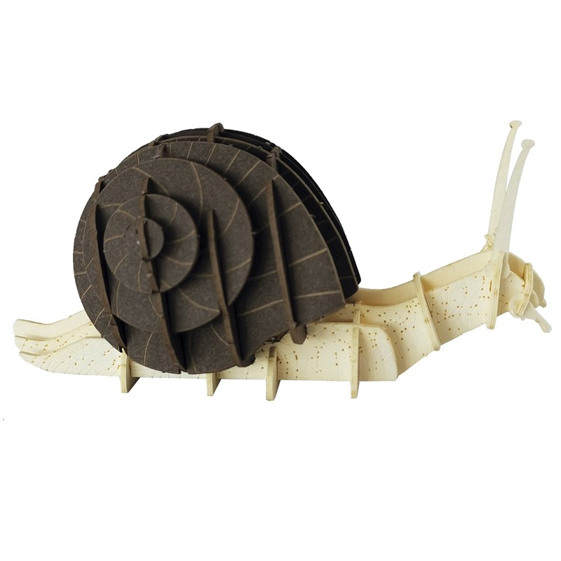 Maquette 3d en papier escargot