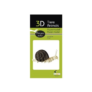 Maquette 3d en papier escargot