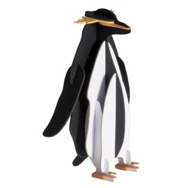 Maquette 3d en papier pingouin