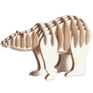 Maquette 3d en papier ours polaire