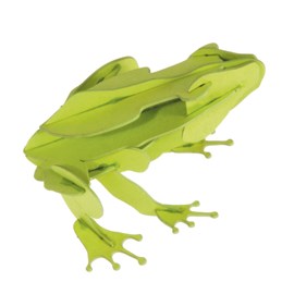 Maquette 3d en papier grenouille