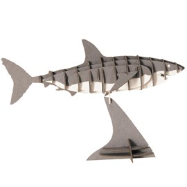 Maquette 3d en papier requin