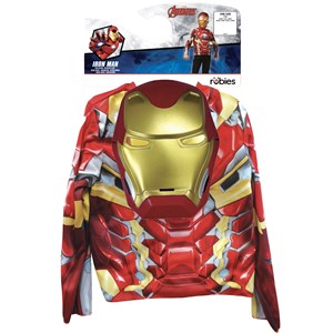 Top iron man avec masque 5-8 ans