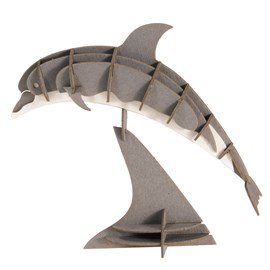 Maquette 3d en papier dauphin
