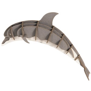 Maquette 3d en papier dauphin