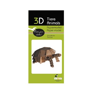 Maquette 3d en papier tortue