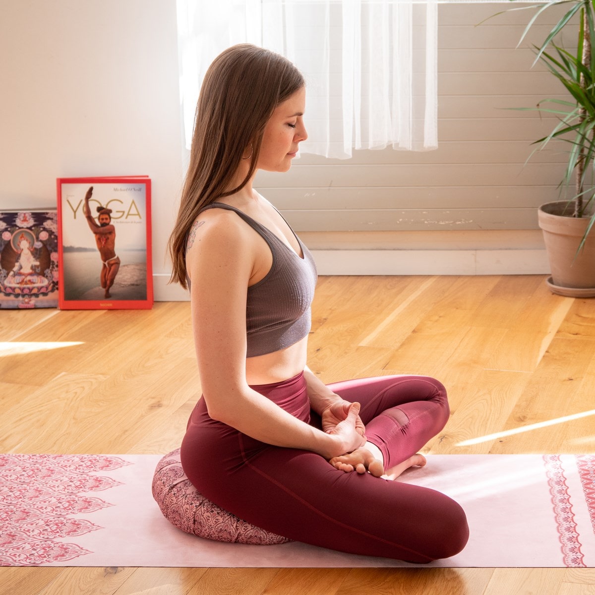 Coussin de méditation - zafu pour le yoga