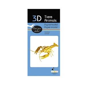 Maquette 3d en papier homard
