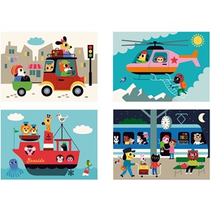 Puzzle 4d les transports