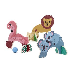Croquet en bois animaux petit safari