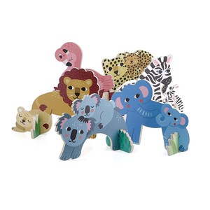 Croquet en bois animaux petit safari